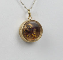 Load image into Gallery viewer, Vintage 14K Yellow Gold Encased Flower Pendant
