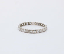 Load image into Gallery viewer, Art Deco Diamond Eternity 18K White Gold Ring
