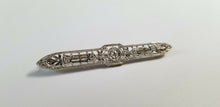 Load image into Gallery viewer, Art Deco Diamonds Platinum Milgrain Brooch Pin
