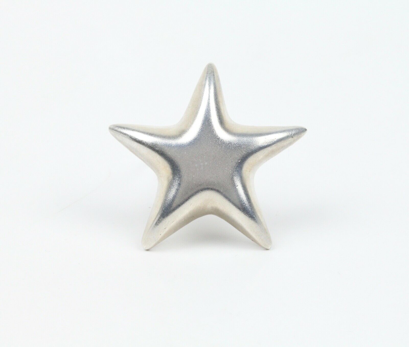 Tiffany and Co. Vintage Puffy Star Brooch Pin 925 Sterling Silver