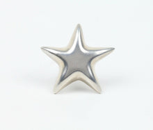 Load image into Gallery viewer, Tiffany and Co. Vintage Puffy Star Brooch Pin 925 Sterling Silver
