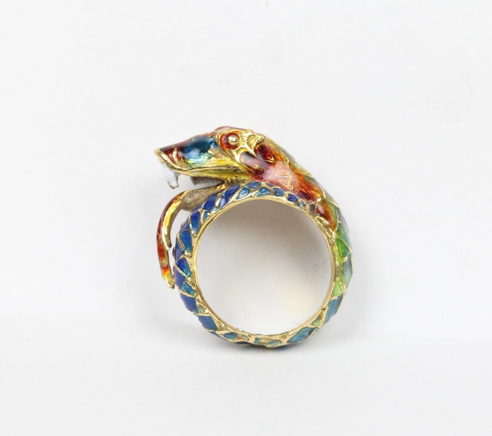 Vintage Sea Serpent 18K Unisex Ring