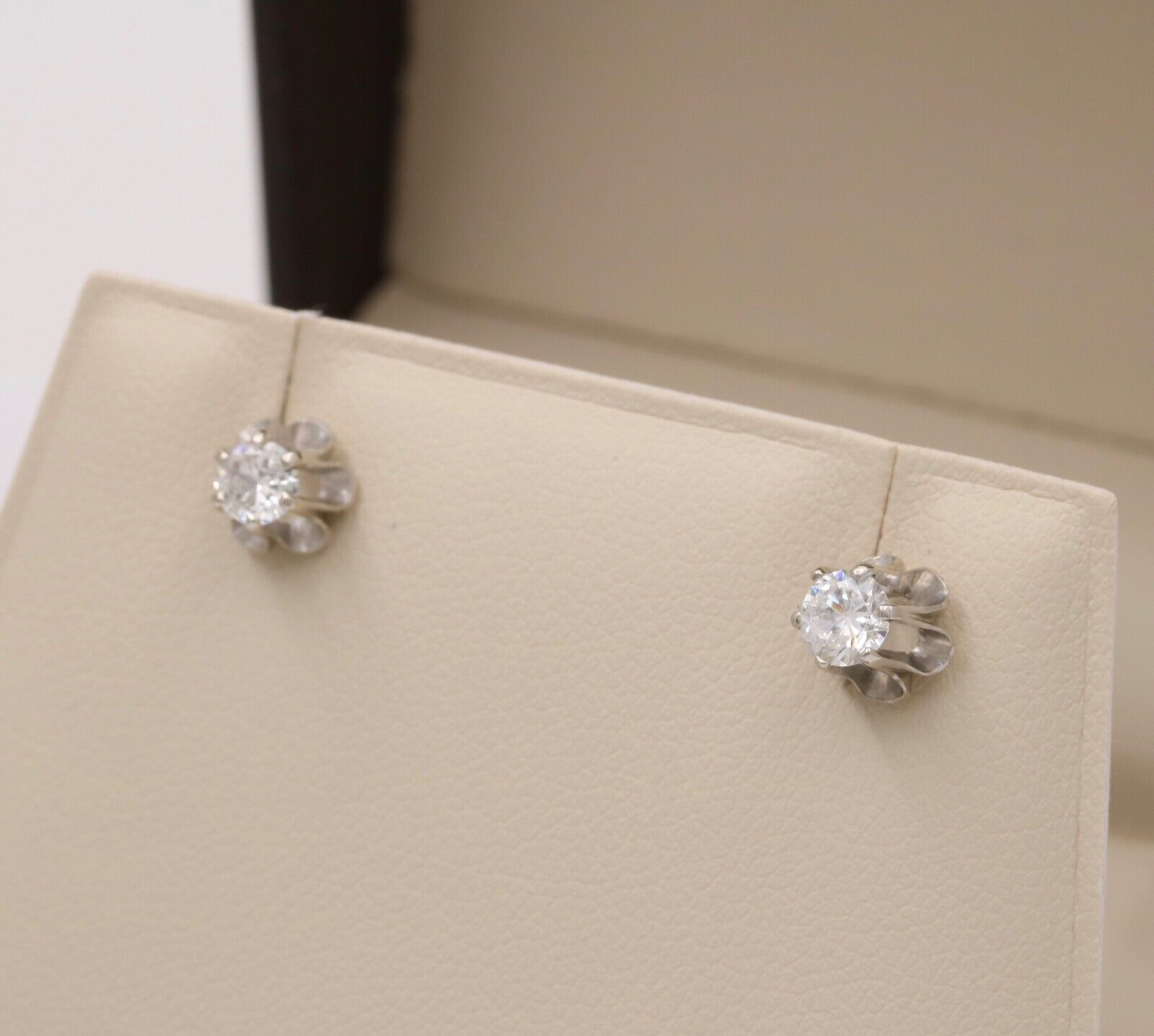 Timeless Diamond 14K White Gold Studs.