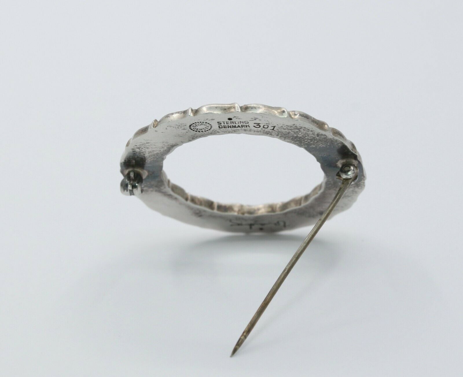 Vintage Silver Georg Jensen Sterling Harebell Flower Circle Pin