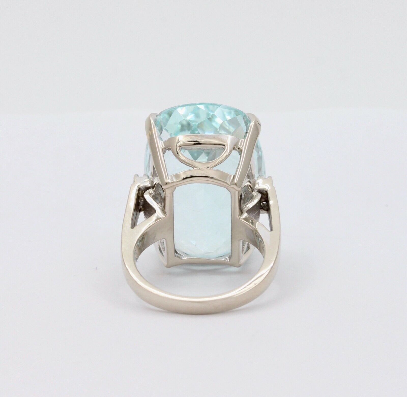 Vintage 34.66 Carat Aquamarine Statement Ring