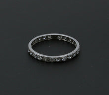 Load image into Gallery viewer, Art Deco Diamond Eternity 18K White Gold Ring
