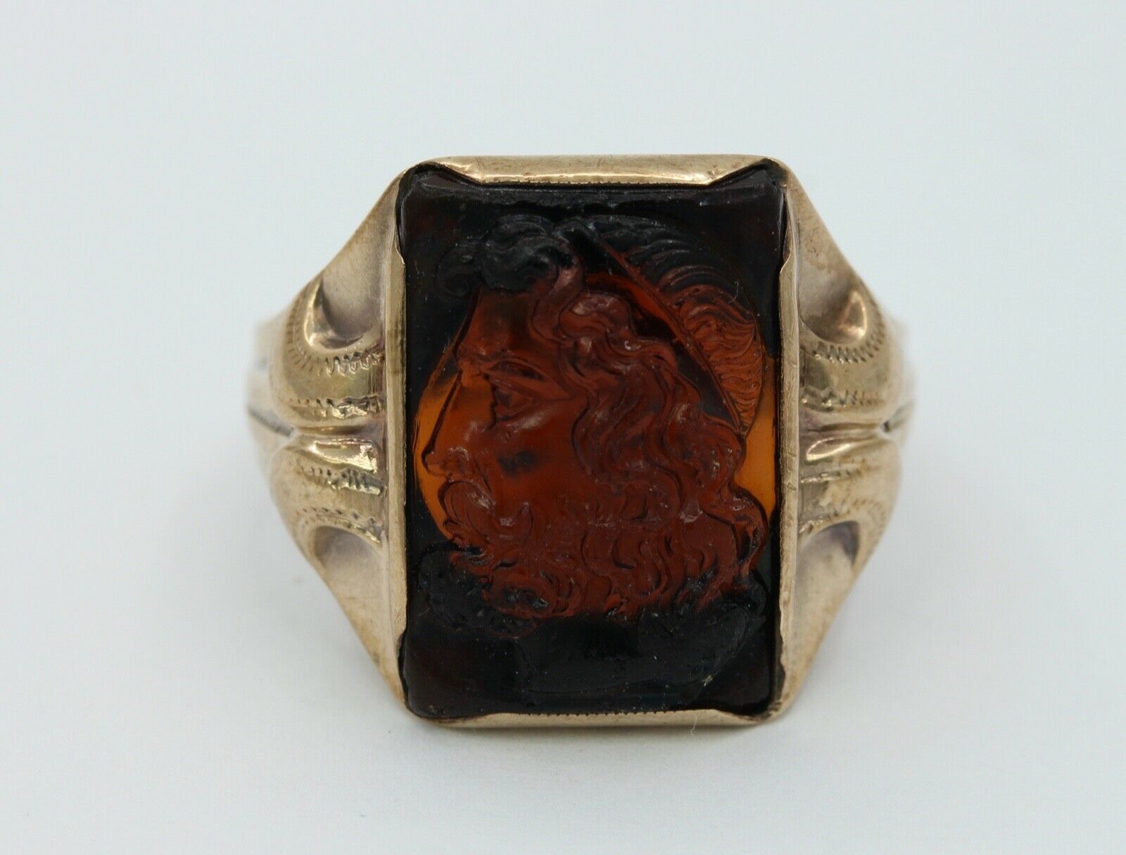 Otsby Barton 10K Yellow Gold Carnelian Ring