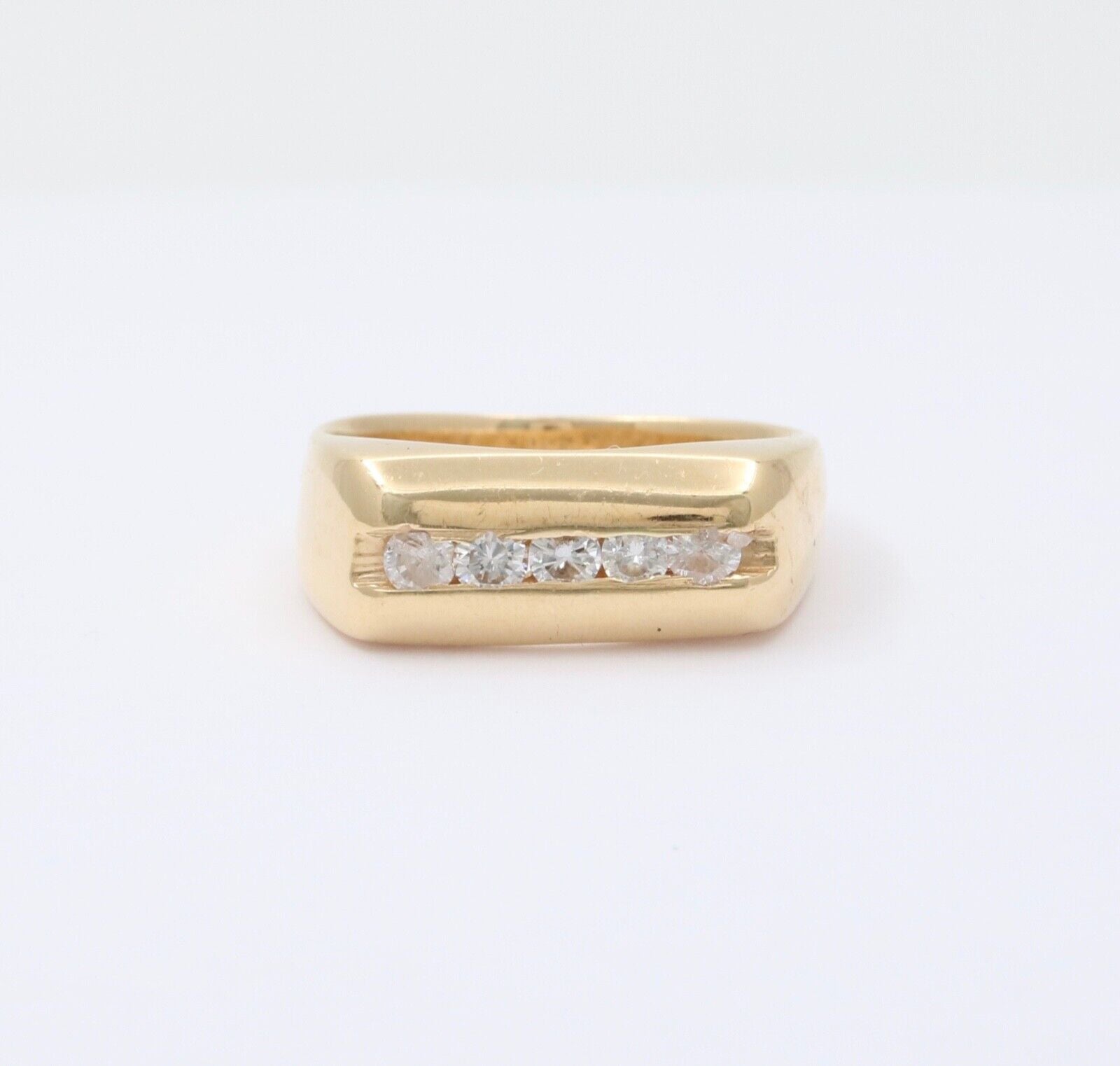 Vintage 14K Yellow Gold Diamond Ring Band