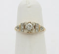 Vintage 14K Yellow Gold Diamond Engagement Ring