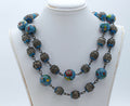 Cosine Inlaid Bead 925 Filagree Necklace