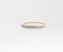 Load image into Gallery viewer, Vintage 14K Yellow Gold Diamond Wedding Band
