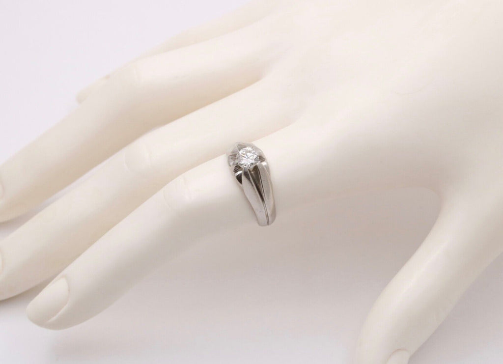 Antique Art Deco Platinum diamond ring Band, Engagement ring