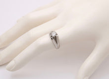 Load image into Gallery viewer, Antique Art Deco Platinum diamond ring Band, Engagement ring
