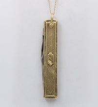 Load image into Gallery viewer, Vintage 14K Yellow Gold Pocket Knife Pendant, Necklace
