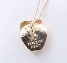 Load image into Gallery viewer, Vintage 14K Yellow Gold Big Apple Charm Pendant
