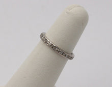 Load image into Gallery viewer, Classic Art Deco 18K White Gold Single Cut Diamonds Eternity Ring, Band , Weddin
