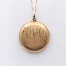 Load image into Gallery viewer, Antique VIctorian Gold Filled Paste Locket Pendant
