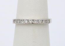 Load image into Gallery viewer, Vintage 14K Gold Half Eternity Ring, Wedding Band.
