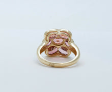 Load image into Gallery viewer, Vintage Pink Tourmaline Flower 14K Yellow Gold
