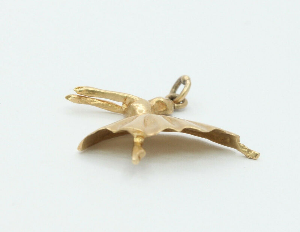 Vintage 14K Yellow Gold Ballerina Charm