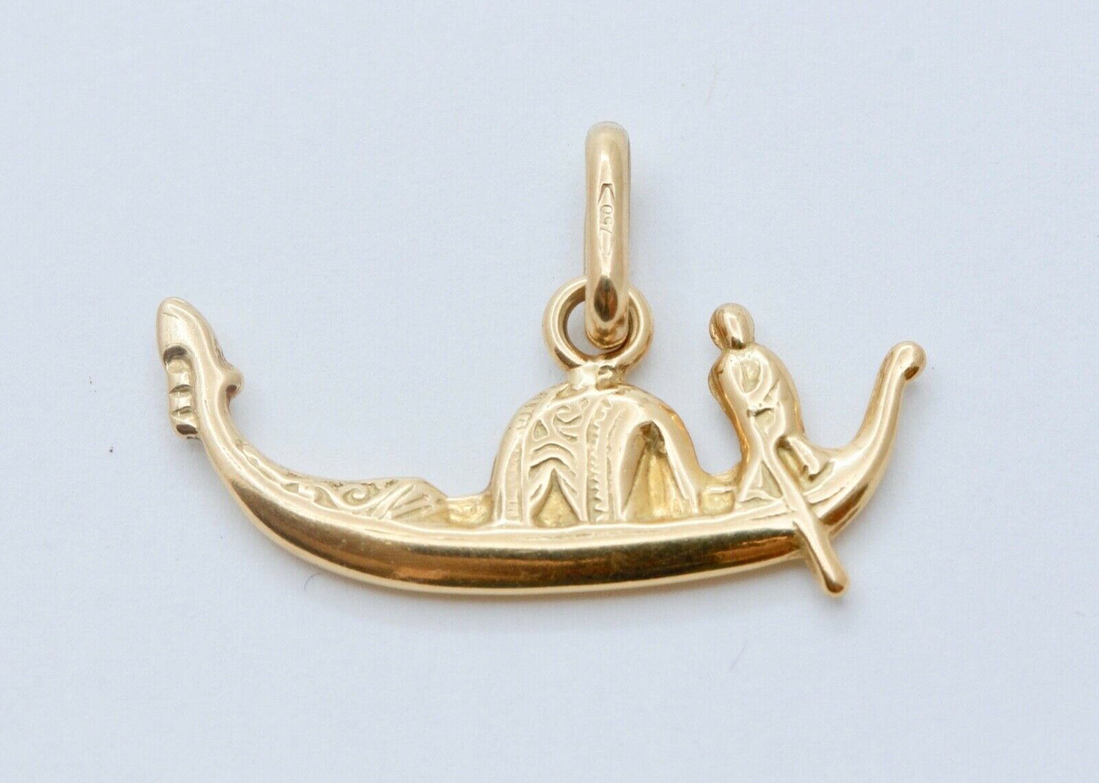 Vintage Italian Venetian Gondola Boat Pendant Charm