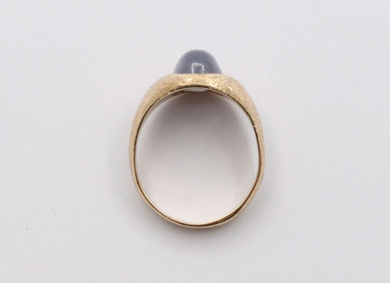 Vintage Men's 14K Yellow Handmade Star Sapphire Ring