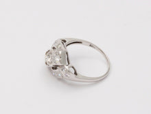 Load image into Gallery viewer, Antique Art Deco Old Mine Cut Diamond 14K White Gold Ring, Engagement Ring.
