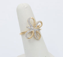 Load image into Gallery viewer, Vintage 14K Gold Diamond Butterfly Ring, Ring
