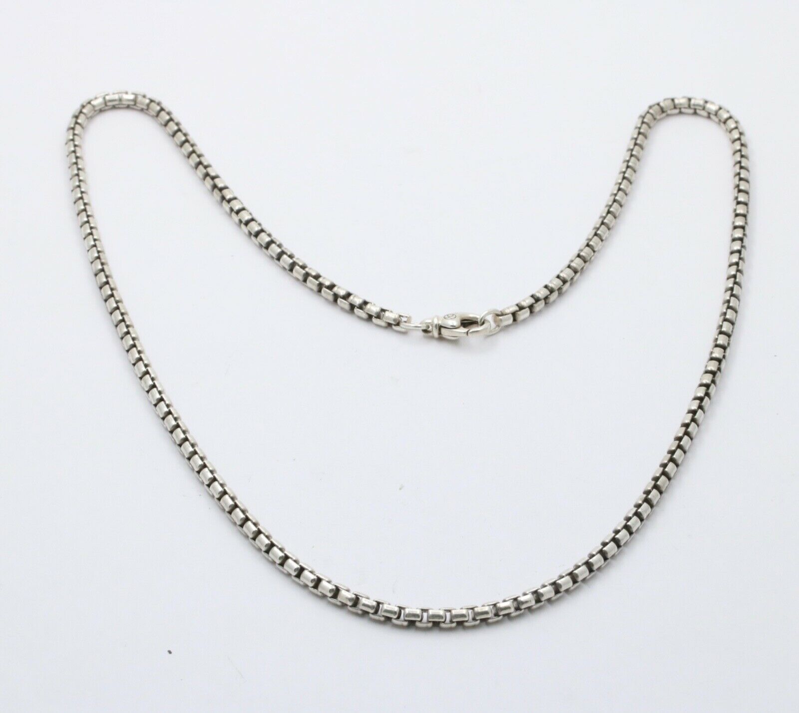Classic David Yurman 22 inches sterling silver Rounded Venetian Link Necklace
