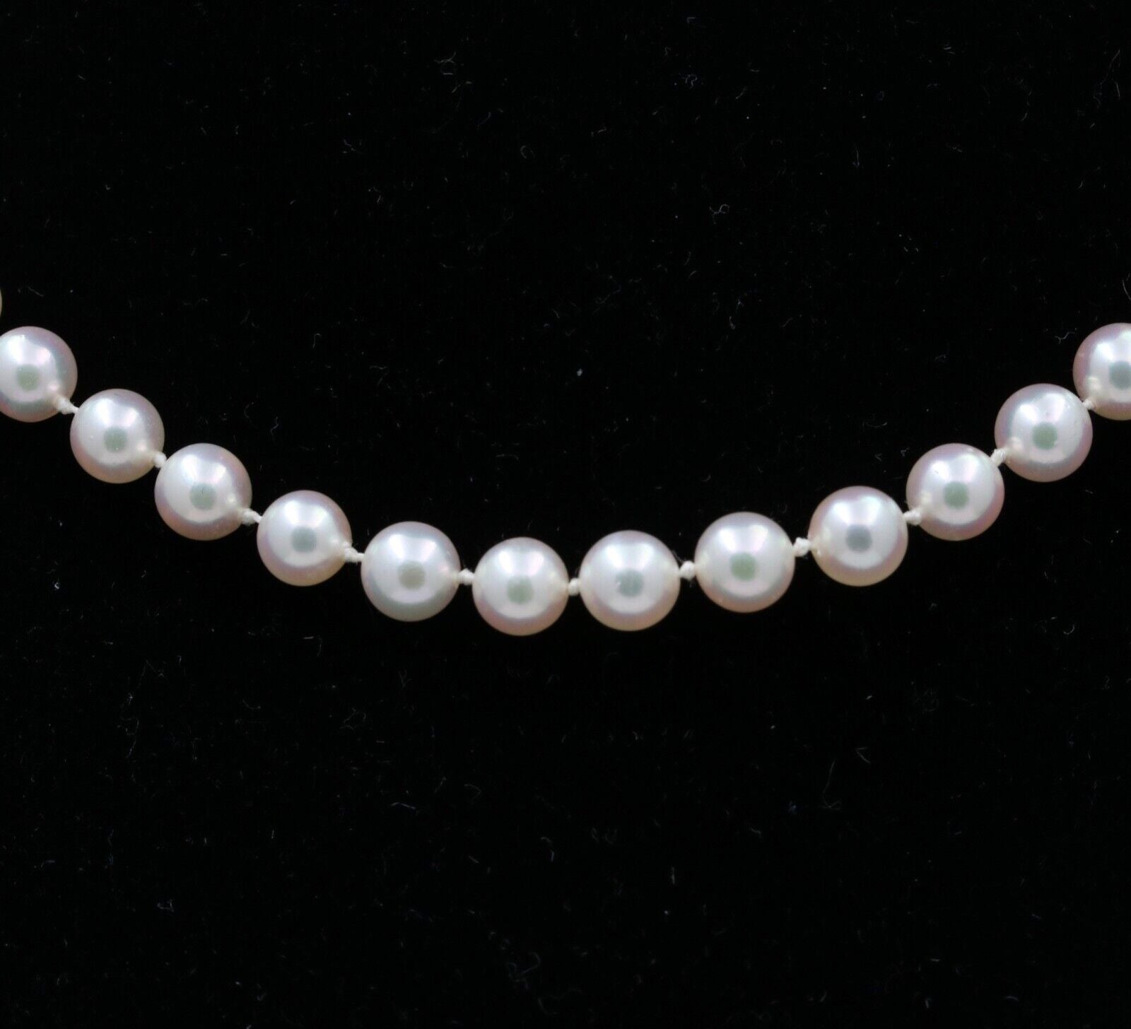 Classic Mikimoto Sterling Silver Cultured Pearl Necklace, June Birthstone.