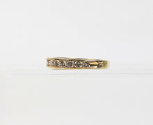 Load image into Gallery viewer, Vintage Unisex Half Circle Diamond Wedding Band
