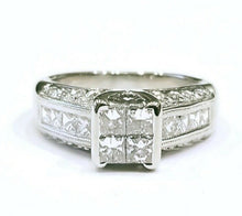 Load image into Gallery viewer, Vintage Ladies Diamonds 14K White Gold Engagement Ring
