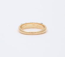 Load image into Gallery viewer, Vintage Five Stone Diamond 18K Gold Ring Band, Wedding Band
