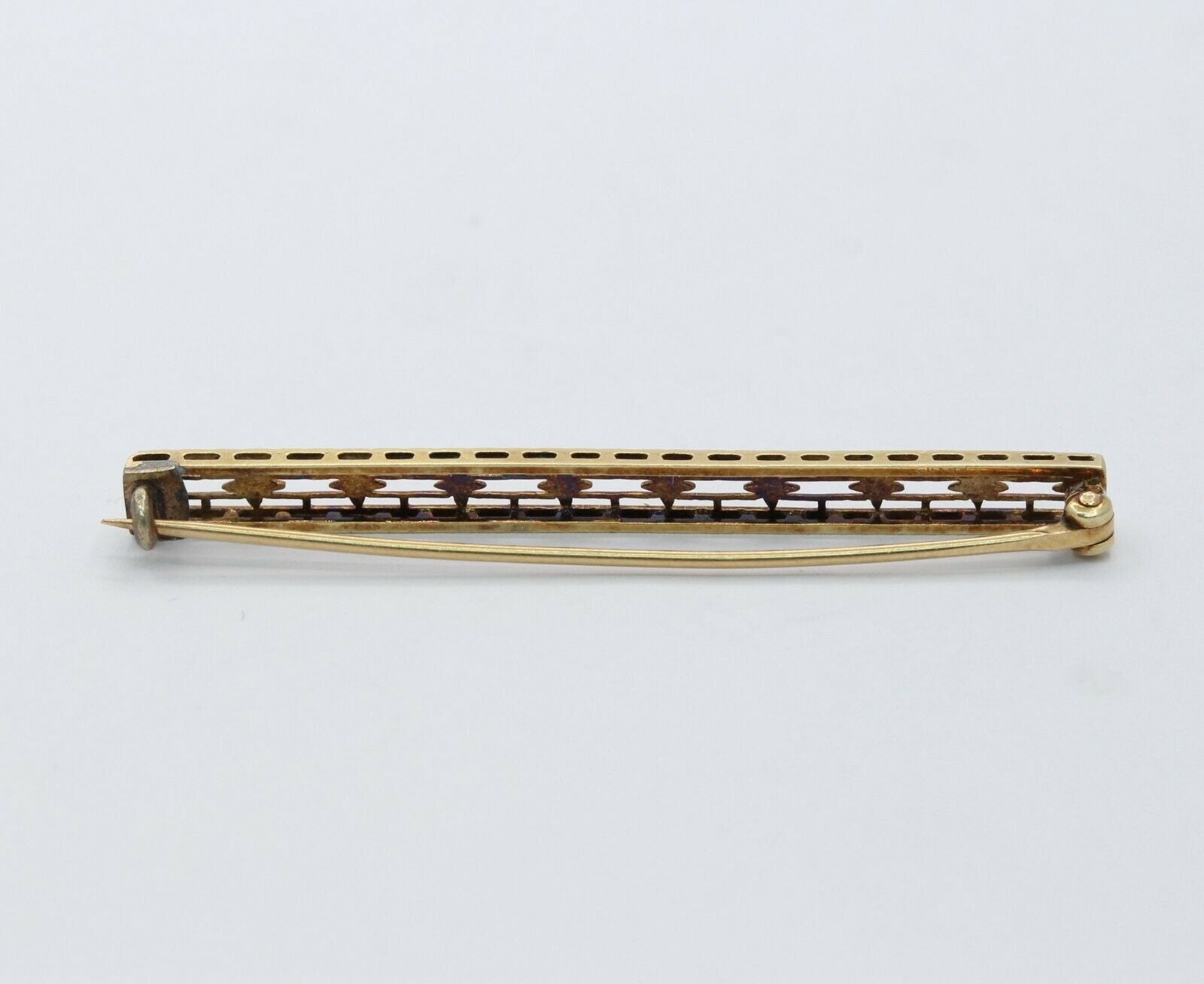 Victorian 18K Yellow Gold Bar Pin
