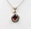 Vintage Garnet Diamond 14K Yellow Gold Pendant
