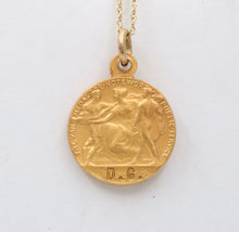 Load image into Gallery viewer, Vintage Theodore Newton Vail 18K Yellow Gold Service Excellency Pendant
