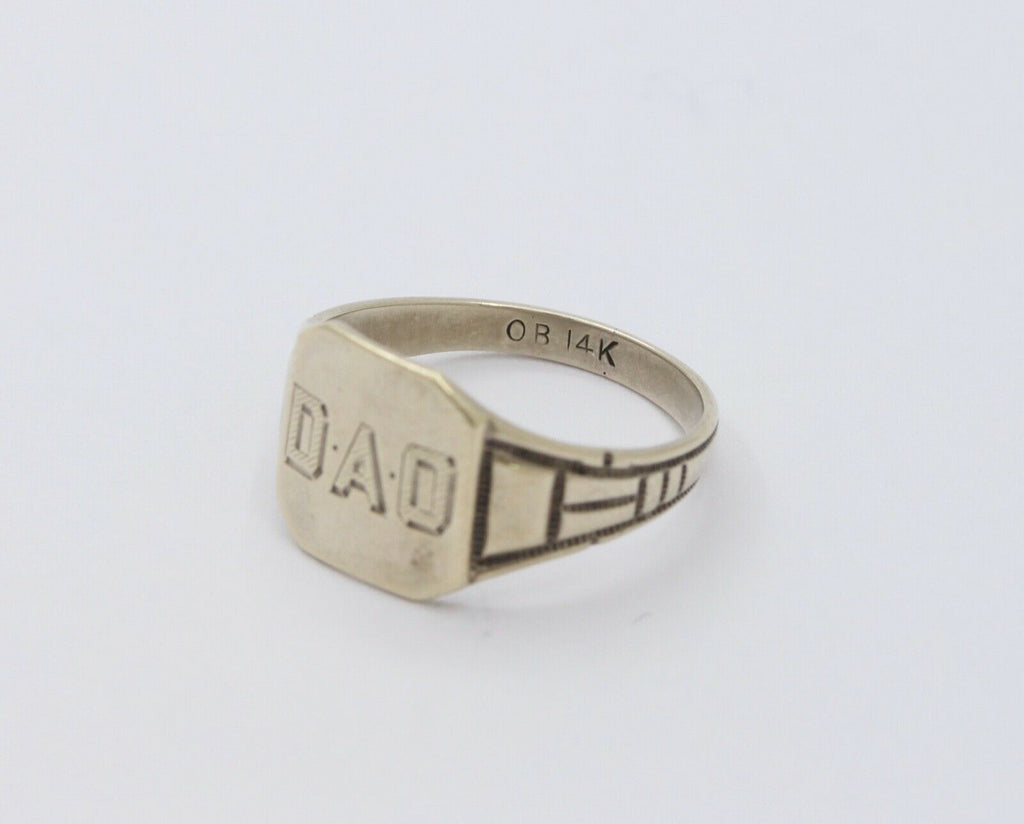 Vintage Otsby & Barton "DAO" Signet Ring
