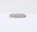 Vintage Diamonds 18K White Gold Eternity Band Ring