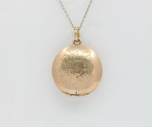 Load image into Gallery viewer, Victorian 10K Yellow Gold Diamond Memorial Locket
