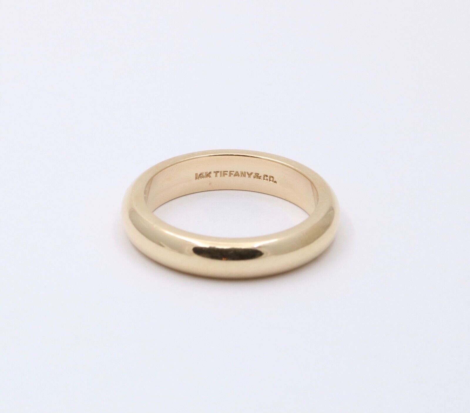 Tiffany Forever Wedding Band Ring in Yellow Gold, 4 mm Wide