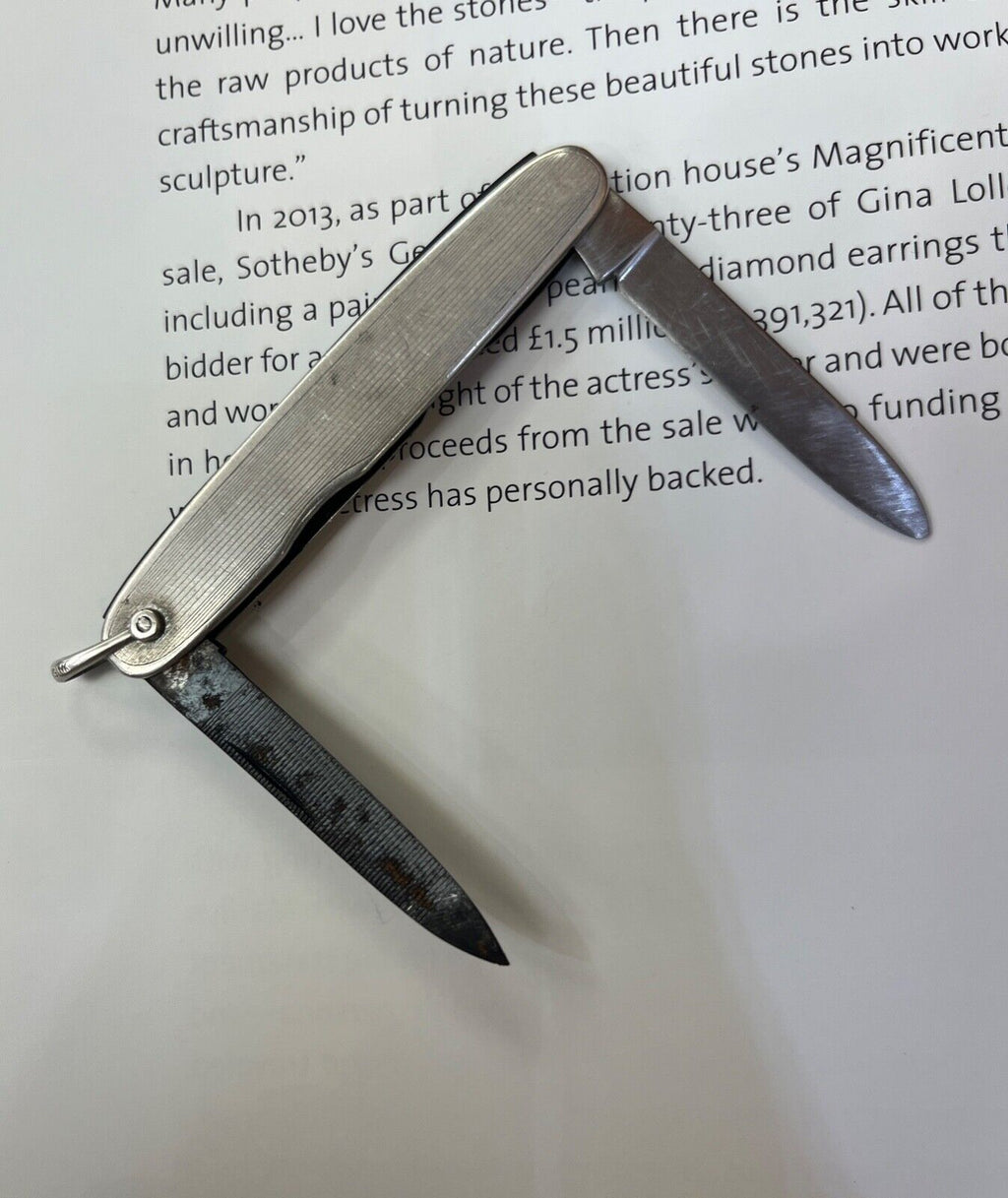 Vintage Sterling Silver Pocket Knife Pendant