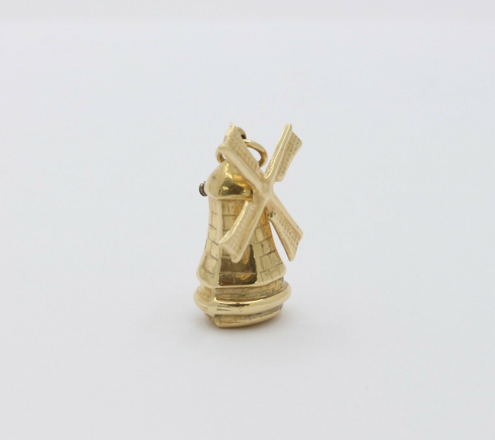 Vintage 14K Yellow Gold Windmill Pendant