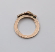 Load image into Gallery viewer, Vintage 14K Rose Gold Fede Gimmel Ring Band
