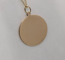 Load image into Gallery viewer, Vintage Tiffany and Co. Circle Medallion 14K Yellow Gold Pendant
