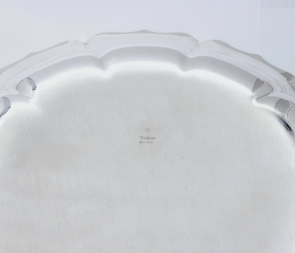 Cartier 925-1000 Serving Dish 925 Sterling Silver 10 Inch #942