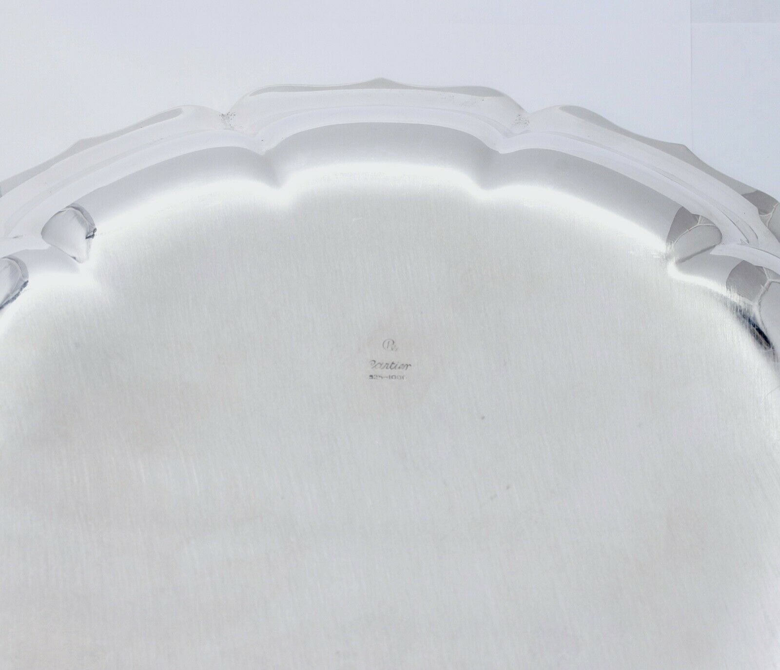 Cartier 925-1000 Serving Dish 925 Sterling Silver 10 Inch #942