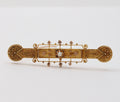 Victorian 14K Yellow Gold Bar Pin Brooch Pendant