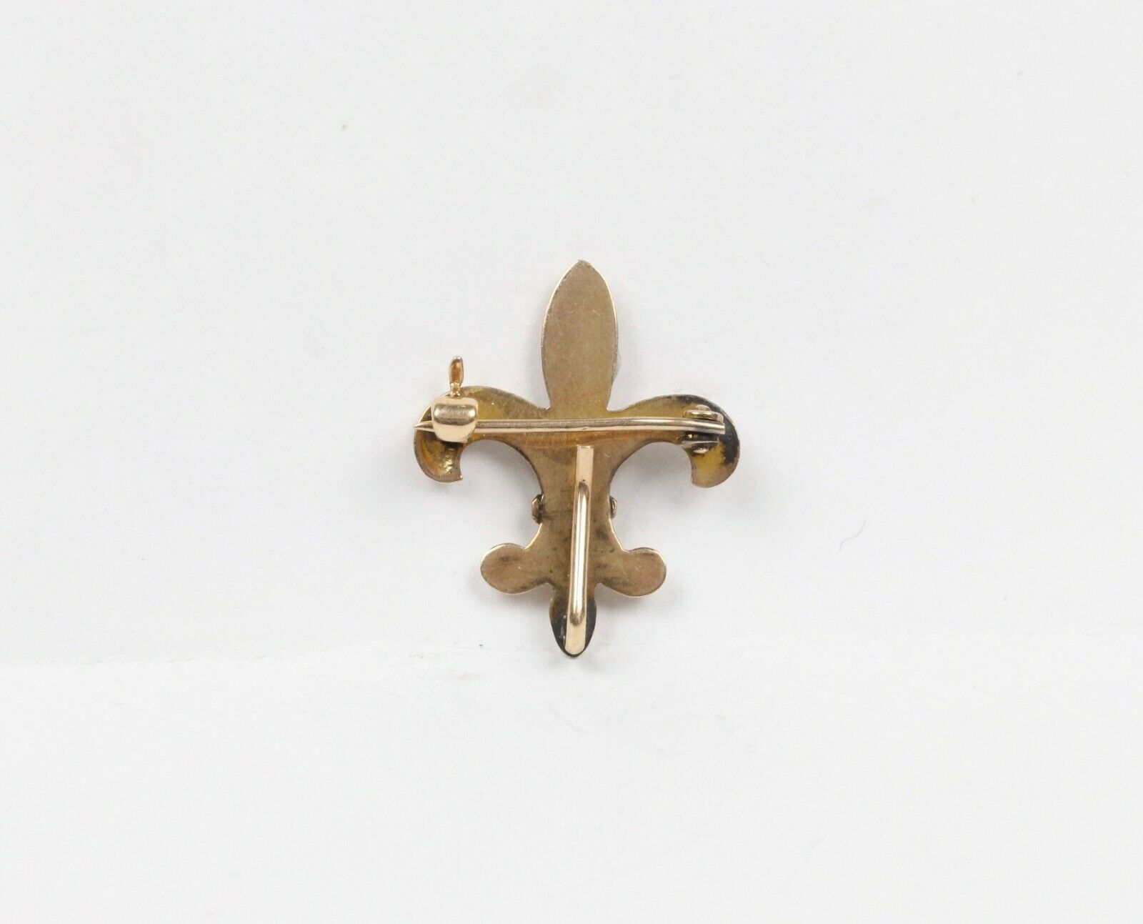 Victorian 12K Fleur De Lis Brooch