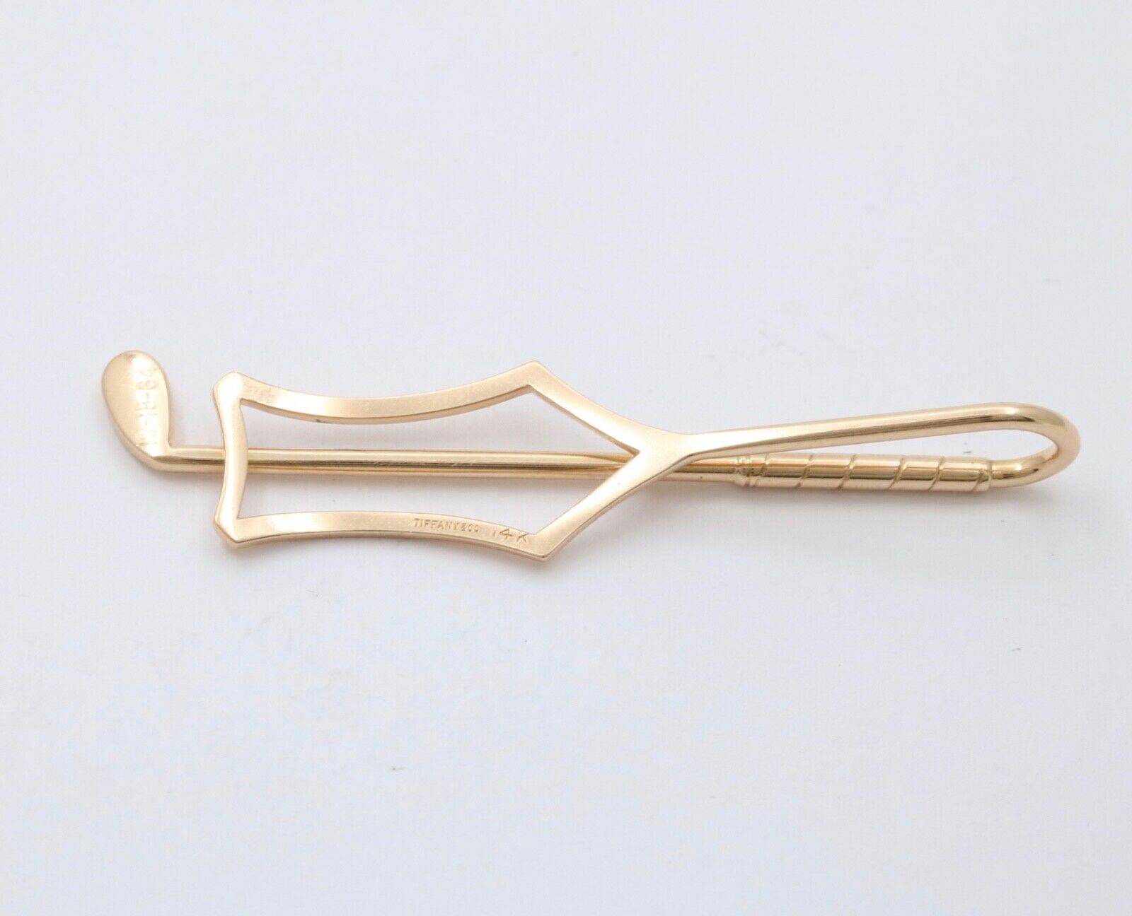 Vintage Tiffany & Co 14K Yellow Gold Golf Club Money Clip