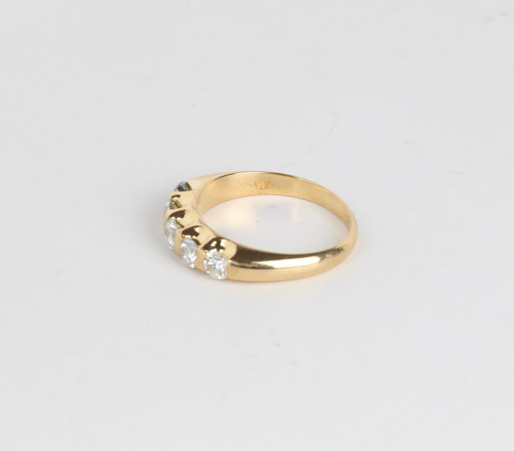 Vintage 1960's Wedding Band with Five Diamonds